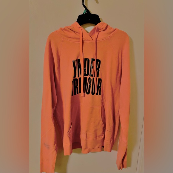 Salmon Pink Under Armour Hoodie - Picture 2 of 4